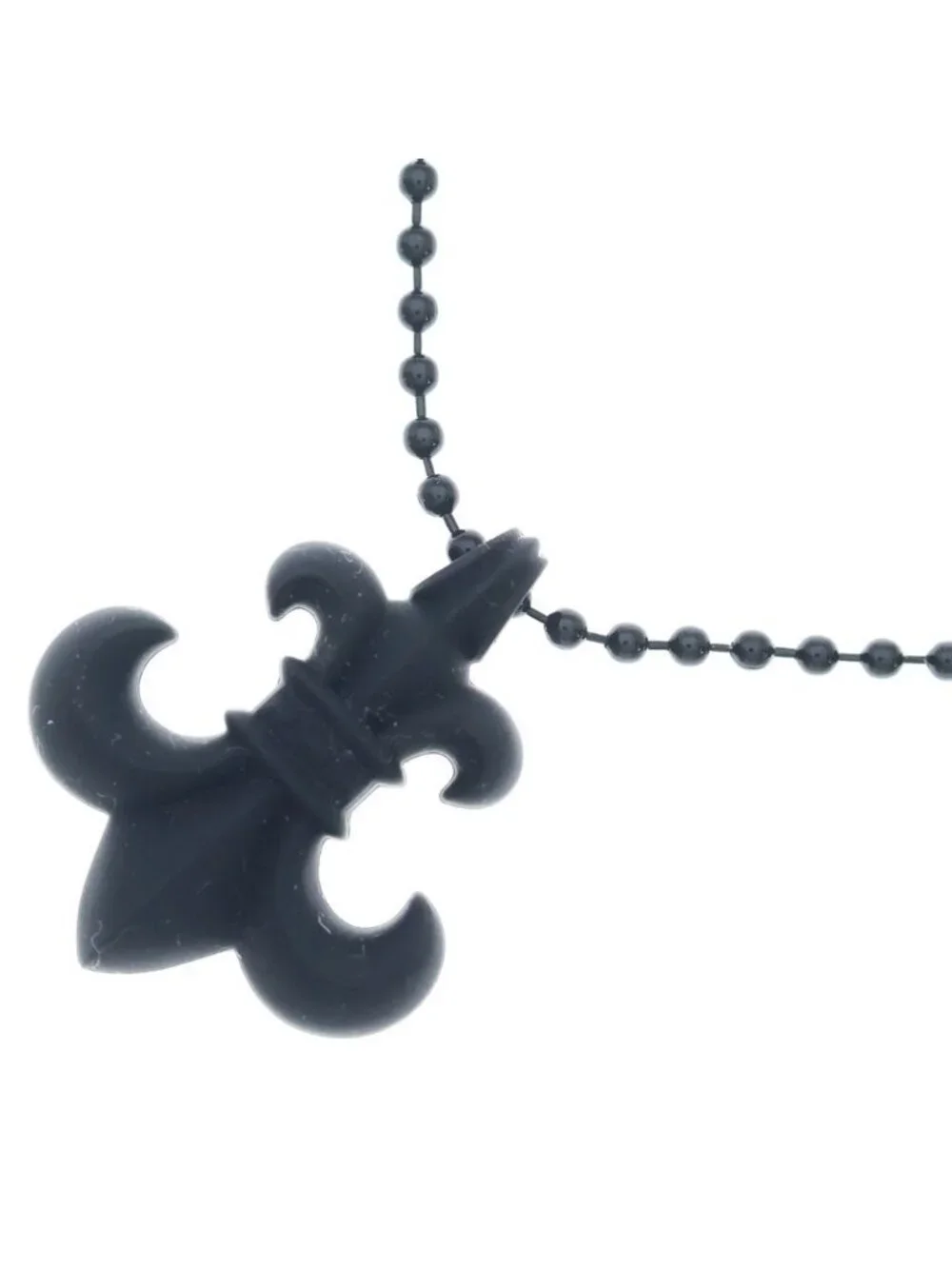Chrome Hearts Rubber Fluer BS Flare Necklace Silicone Black